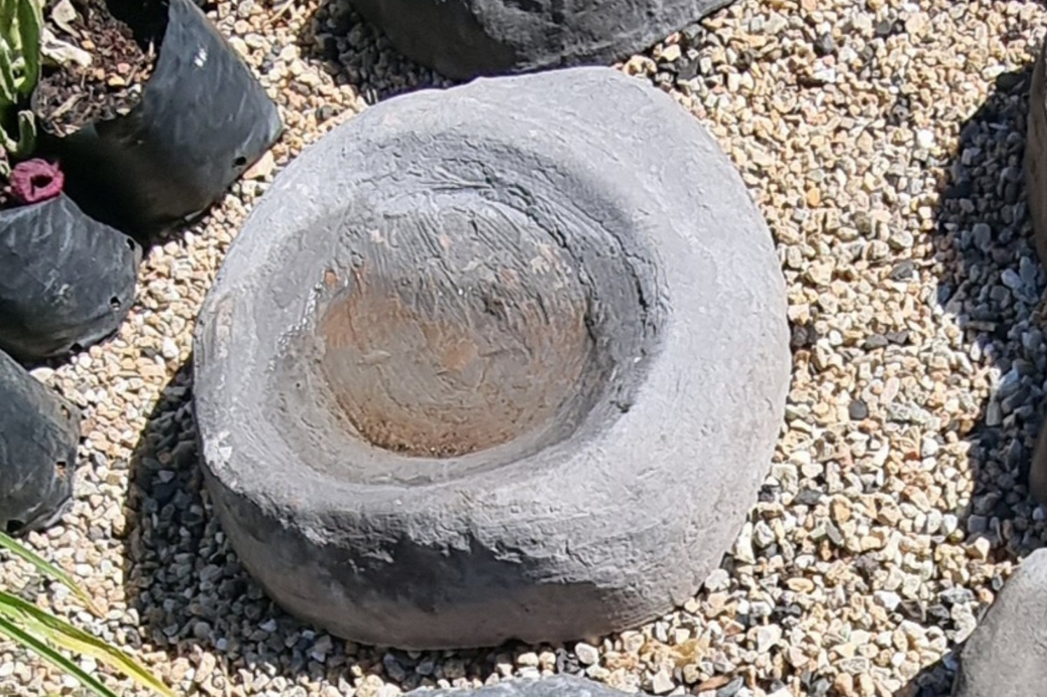 Ground Birdbath Round